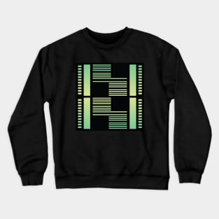 “Dimensional Levels” - V.6 Green - (Geometric Art) (Dimensions) - Doc Labs Crewneck Sweatshirt